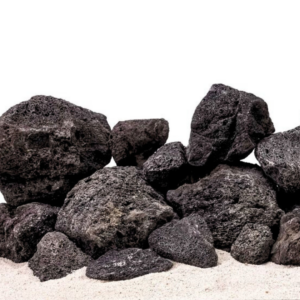 SCHWARZES LAVA GESTEIN (verschiedene Größen)