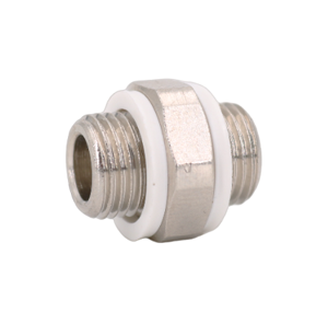 AQUA-NOA Doppelnippel: 2 Dichtungen 2x Aussengewinde 1/8"