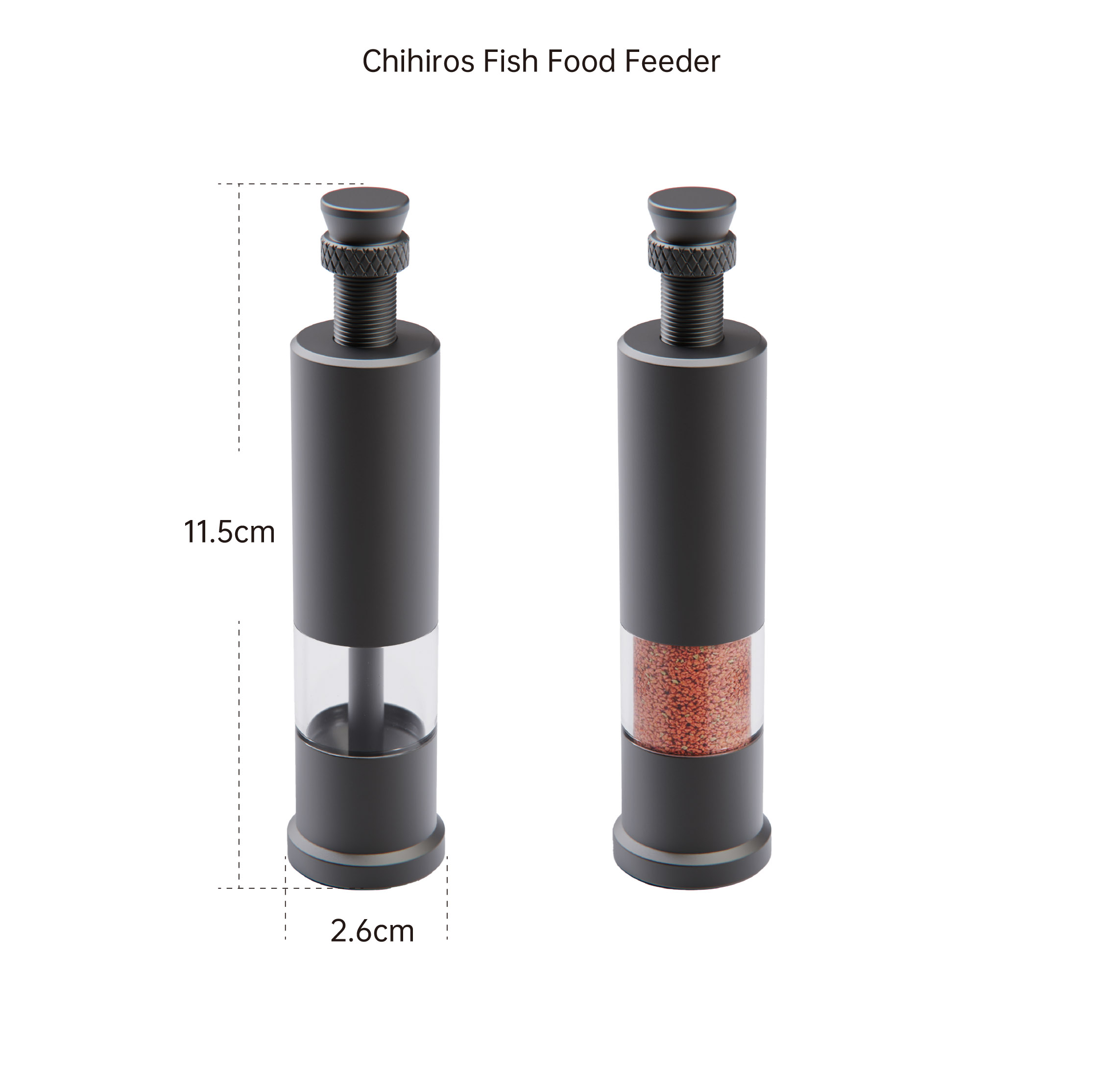 Chihiros Fish Food Feeder M, 15 ml Fassungsvermögen
