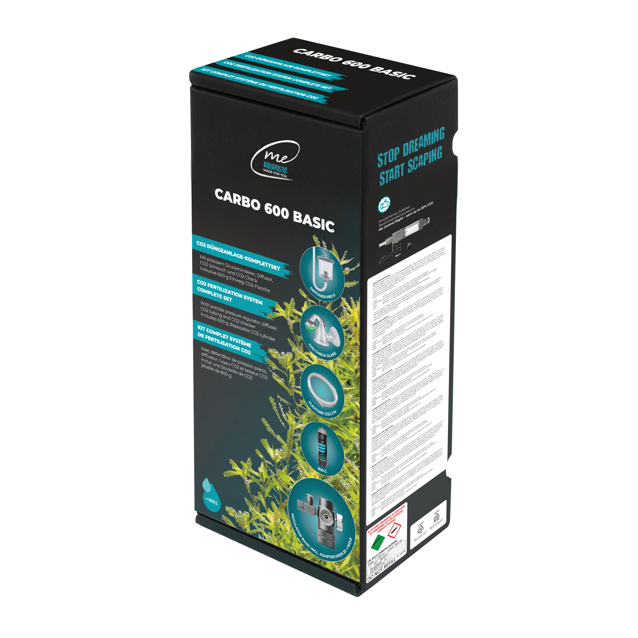 Me Carbo 600 Basic, CO2 Anlage 600 g Einweg