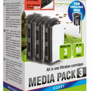 Aquael Filterkartusche VERSAMAX Mini Carbo (3 Stück)