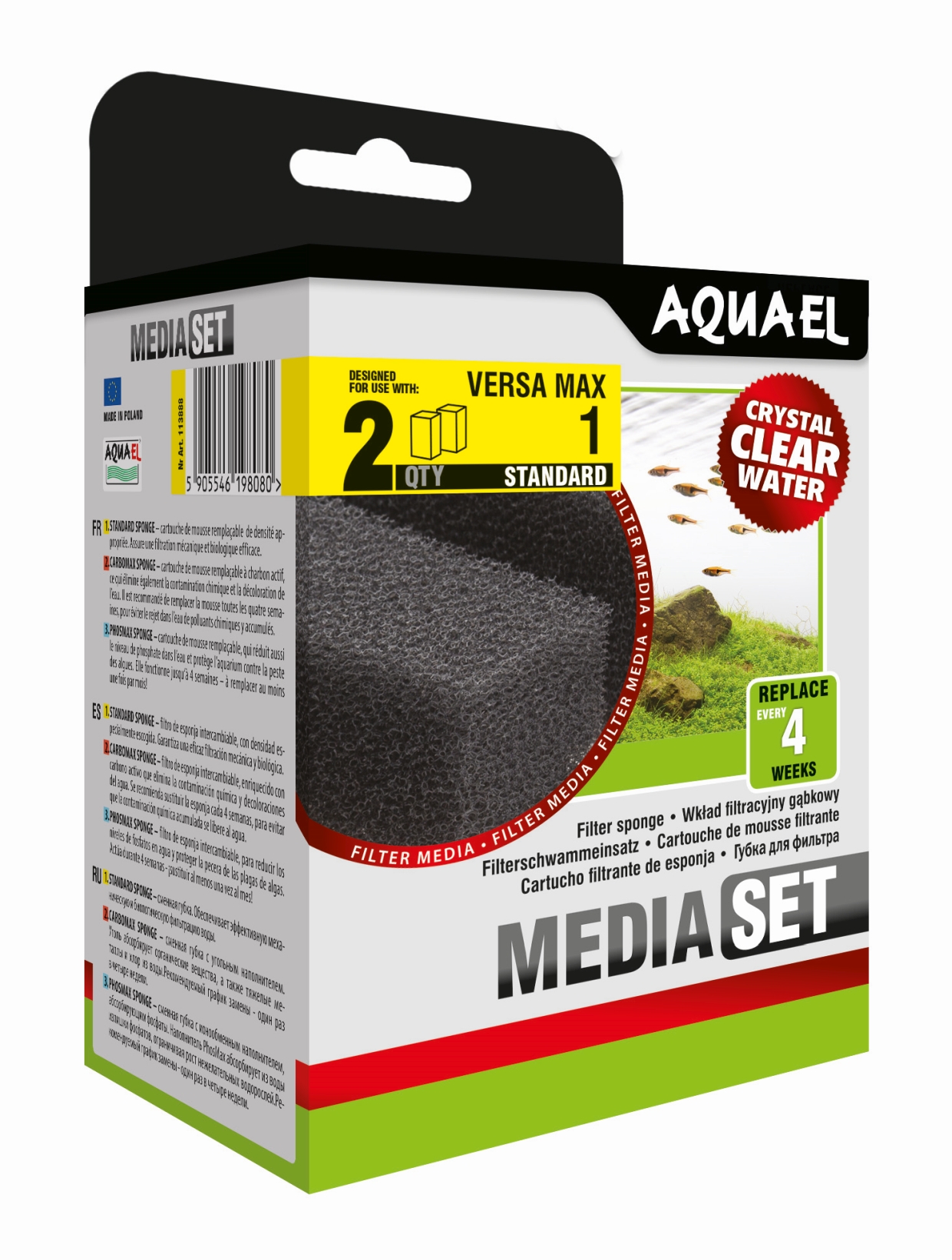 Aquael Filterschwamm VERSAMAX FZN 1 (2 Stück)