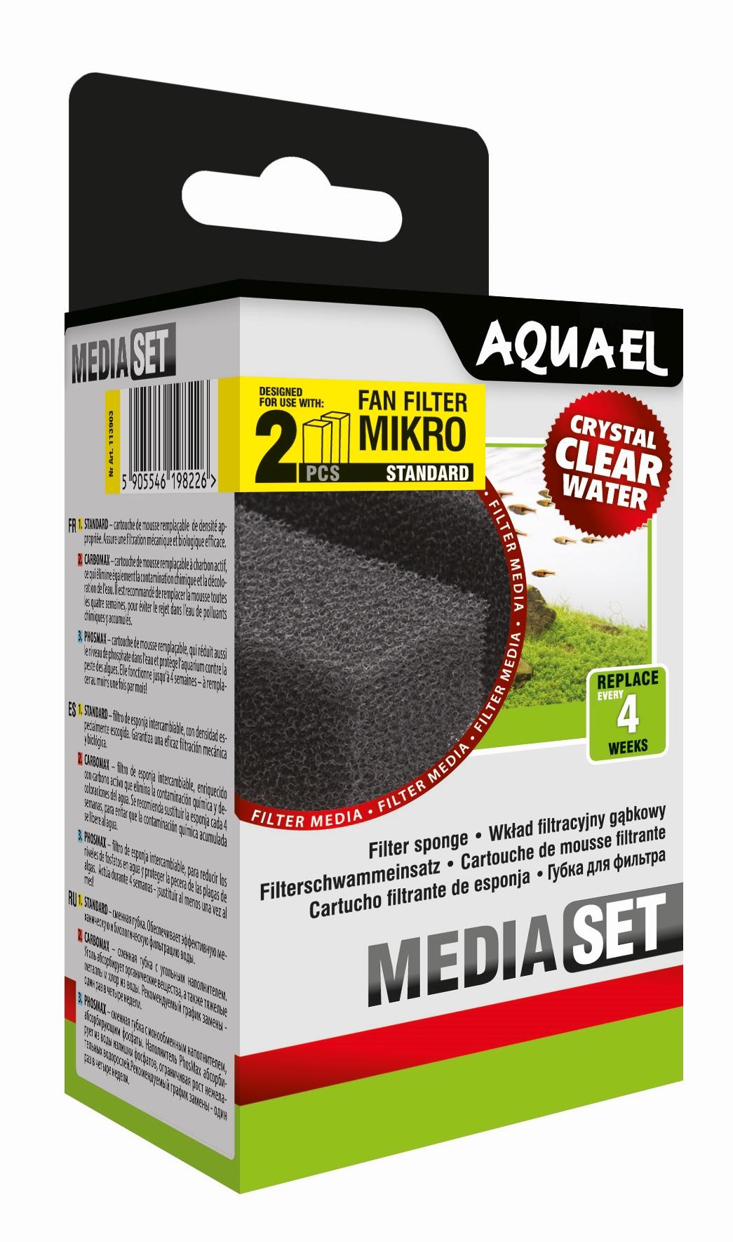 Aquael Filterschwamm FAN Mikro Plus (2 Stück)