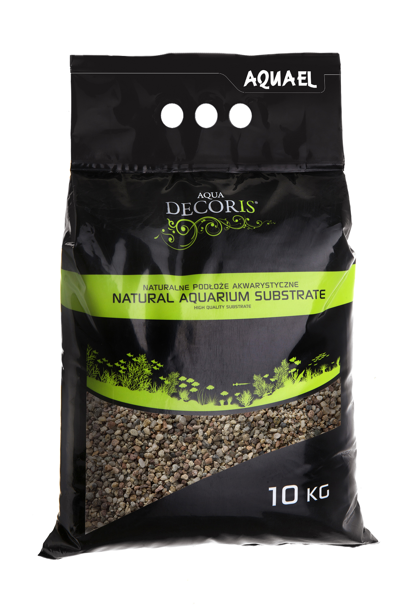 Aquael Bodengrund natural bunt 3 - 5 mm (10 kg)