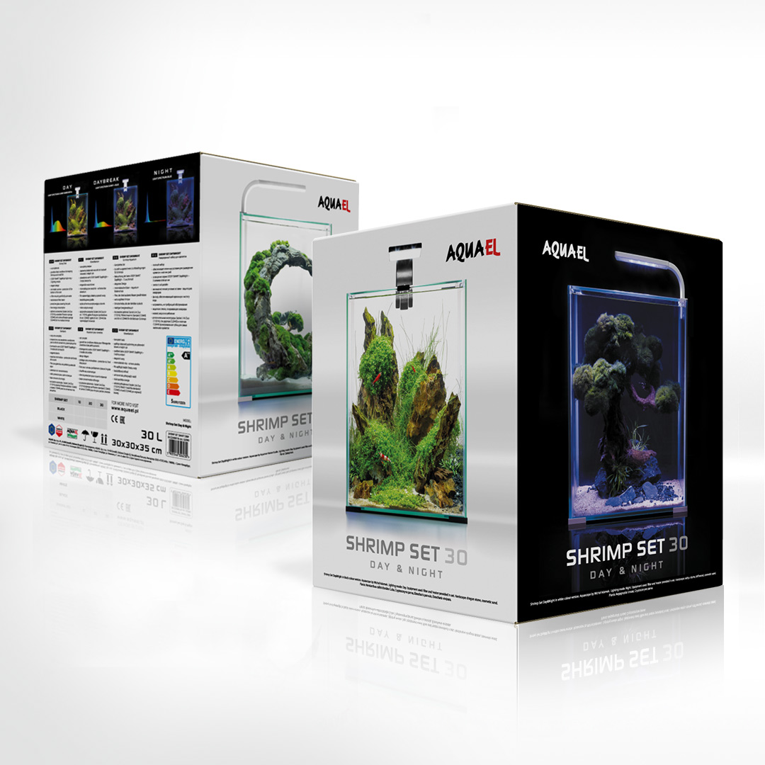 Aquael Shrimp Set Day & Night 30 L weiß
