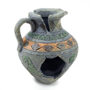 Happet Aquarium Dekoration Krug 14 cm