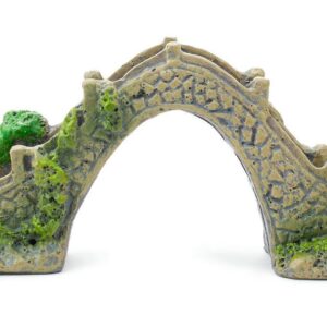 Happet Aquarium Dekoration Brücke 13,5 cm