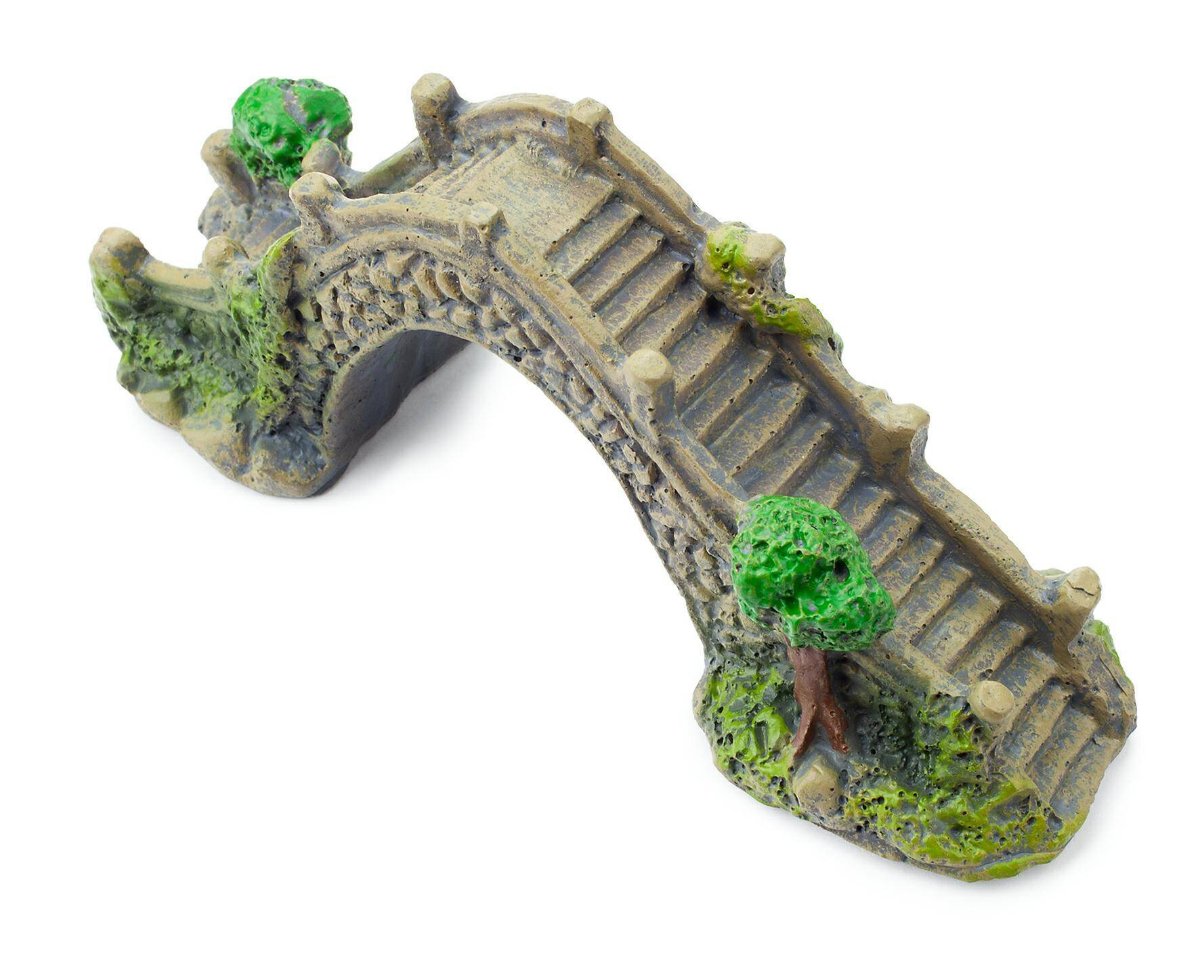 Happet Aquarium Dekoration Brücke 13,5 cm – Ansicht 3