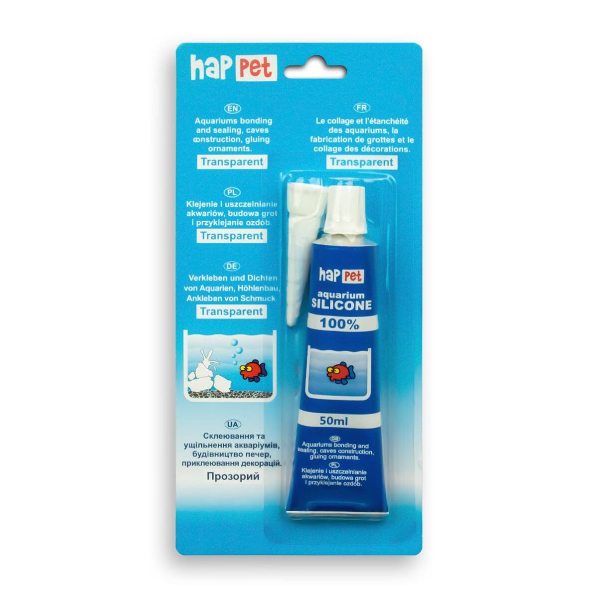 Happet Aquarium Silikon transparent – Ansicht 2